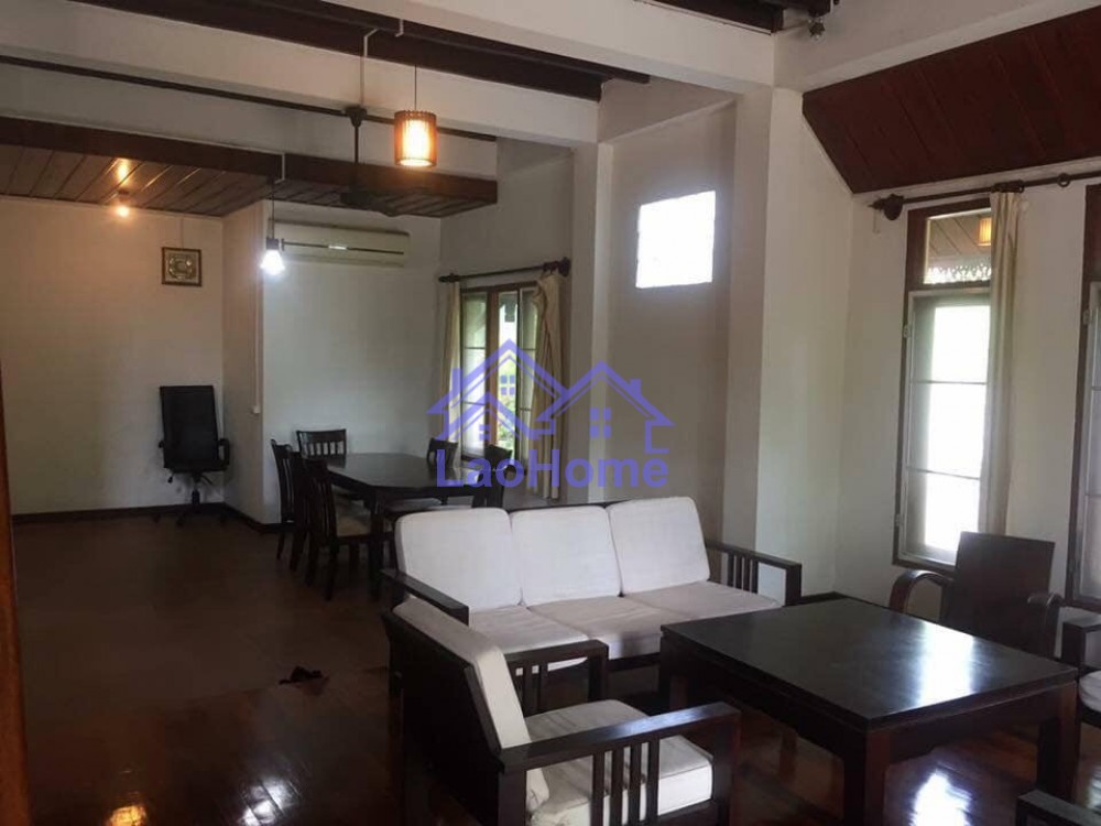 ID: 1367 - Lao style house for rent with garden  