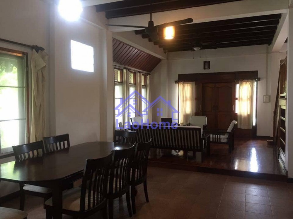 ID: 1367 - Lao style house for rent with garden  