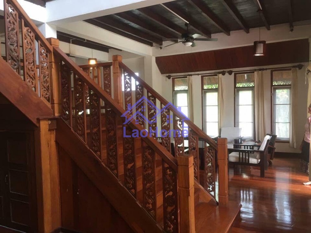 ID: 1367 - Lao style house for rent with garden  