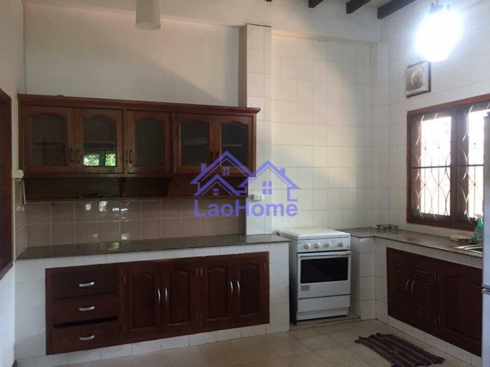 ID: 1367 - Lao style house for rent with garden  