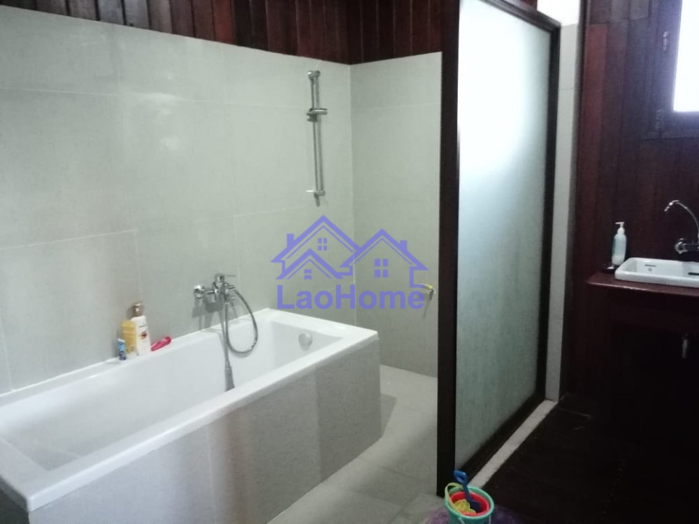 ID: 1367 - Lao style house for rent with garden  