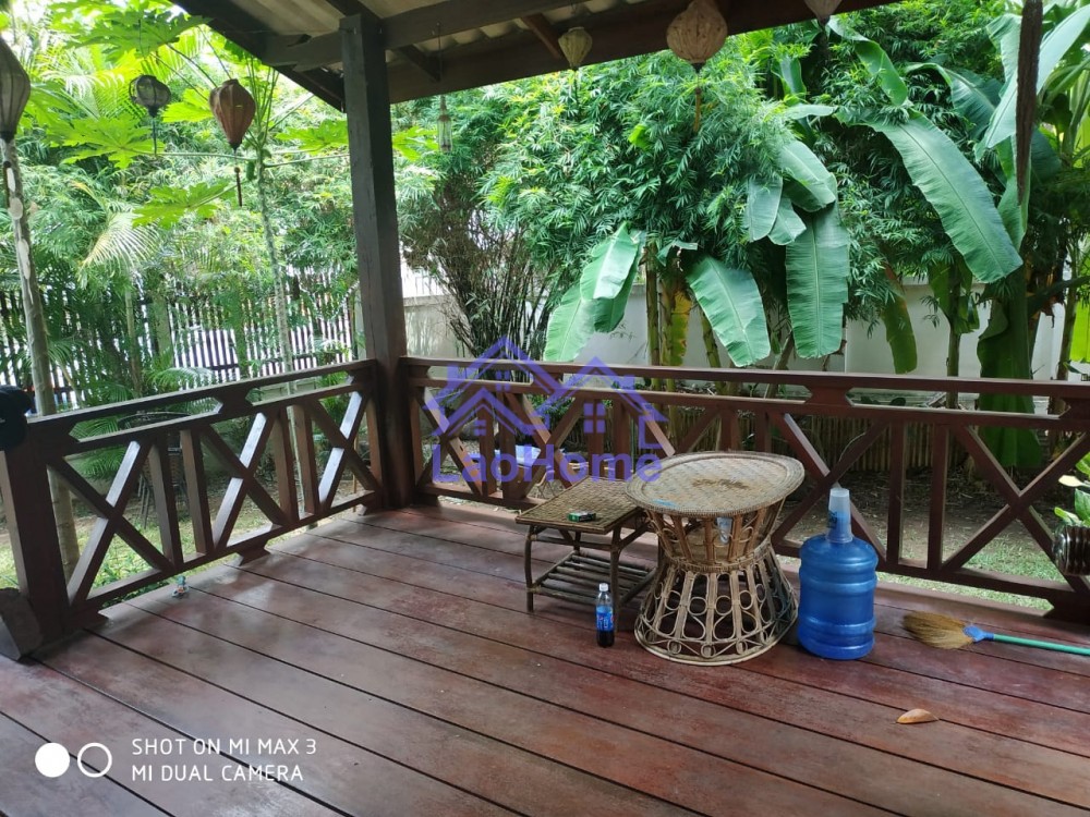 ID: 1378 - Modern Lao style house with garden and trees