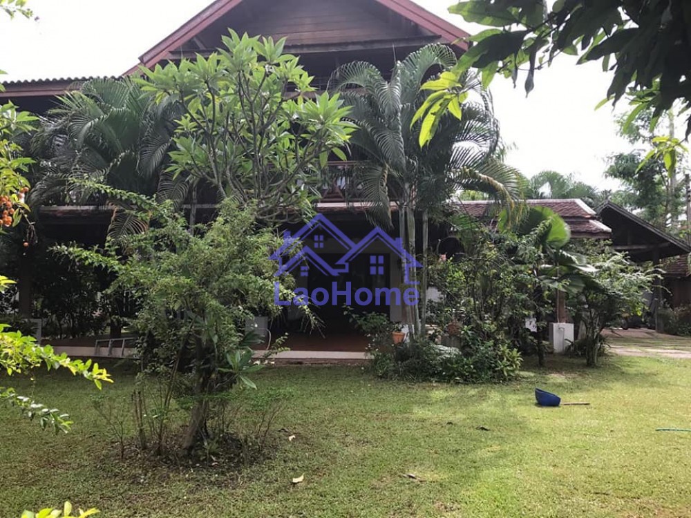 ID: 1384 - Lao style house for rent with garden  