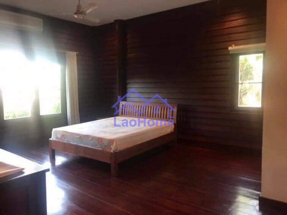 ID: 1384 - Lao style house for rent with garden  