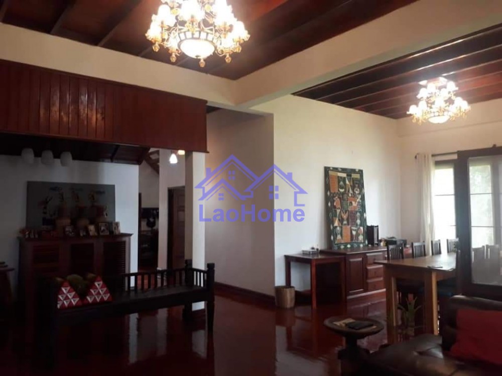 ID: 1392 - Lao style house for rent with garden  