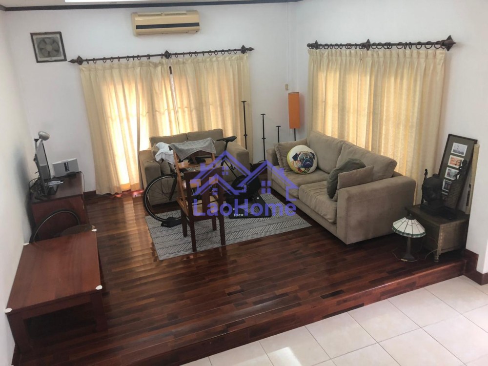 ID: 1410 - House for rent lao style with garden and trees