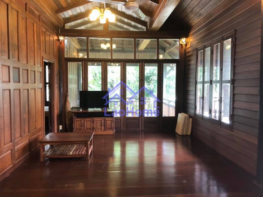 ID: 1413 - Lao style house for rent with garden and close Mekong River 