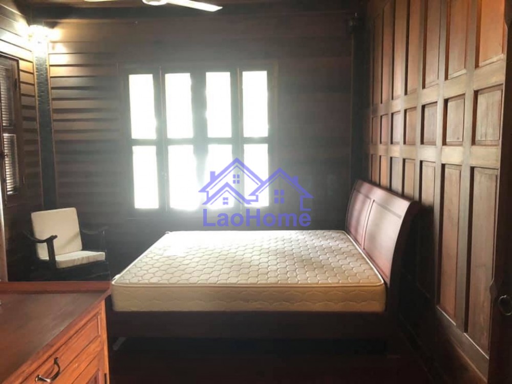 ID: 1413 - Lao style house for rent with garden and close Mekong River 