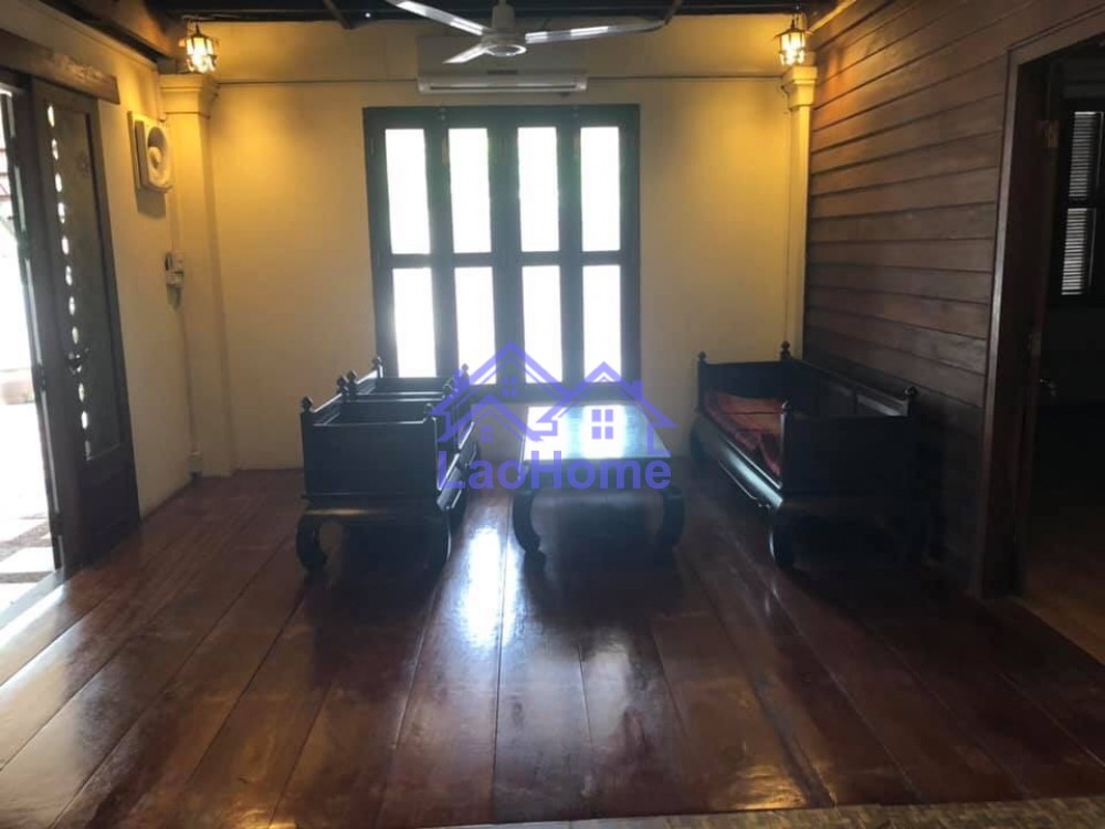 ID: 1413 - Lao style house for rent with garden and close Mekong River 