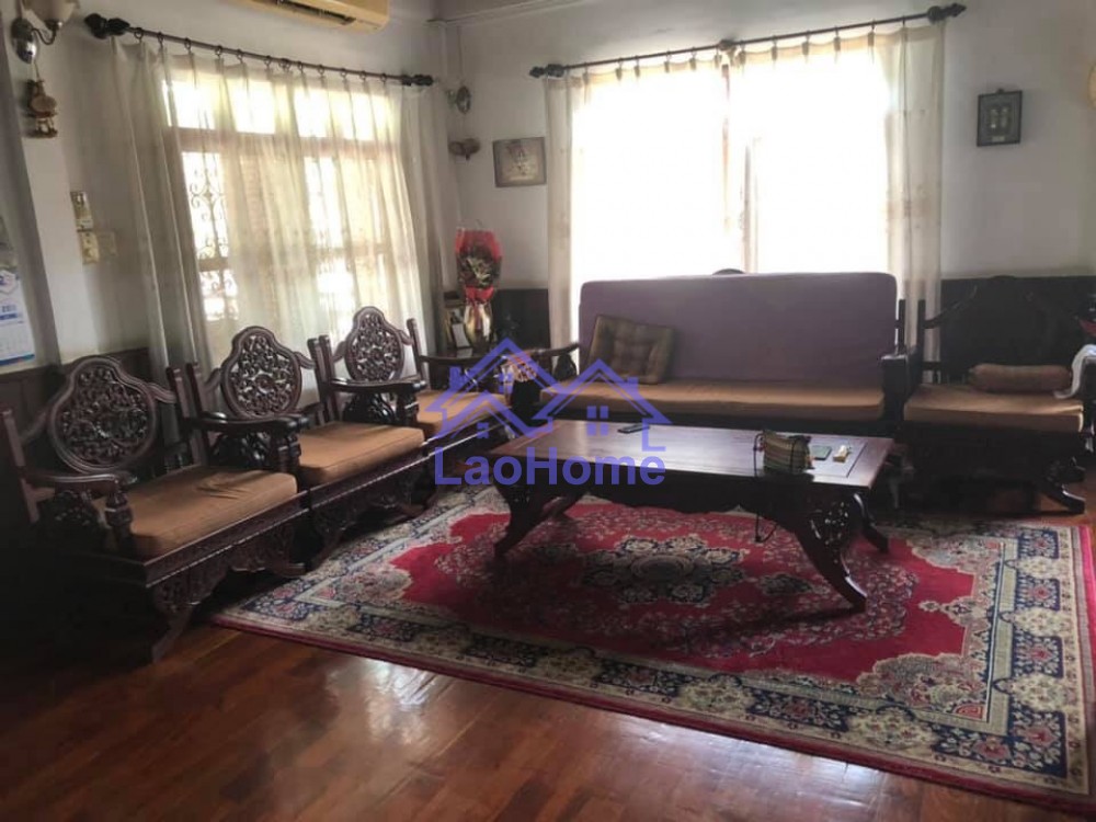 ID: 1430 - Lao style house for rent with garden  