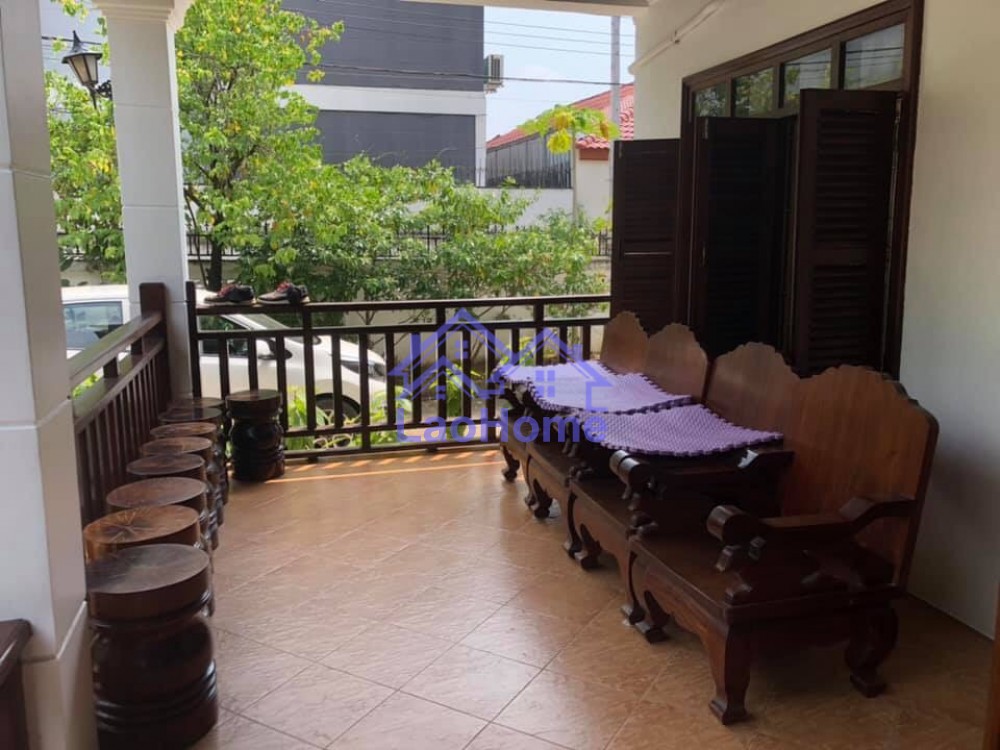 ID: 1430 - Lao style house for rent with garden  