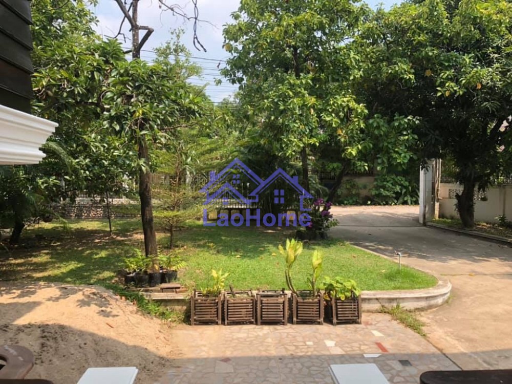 ID: 1430 - Lao style house for rent with garden  