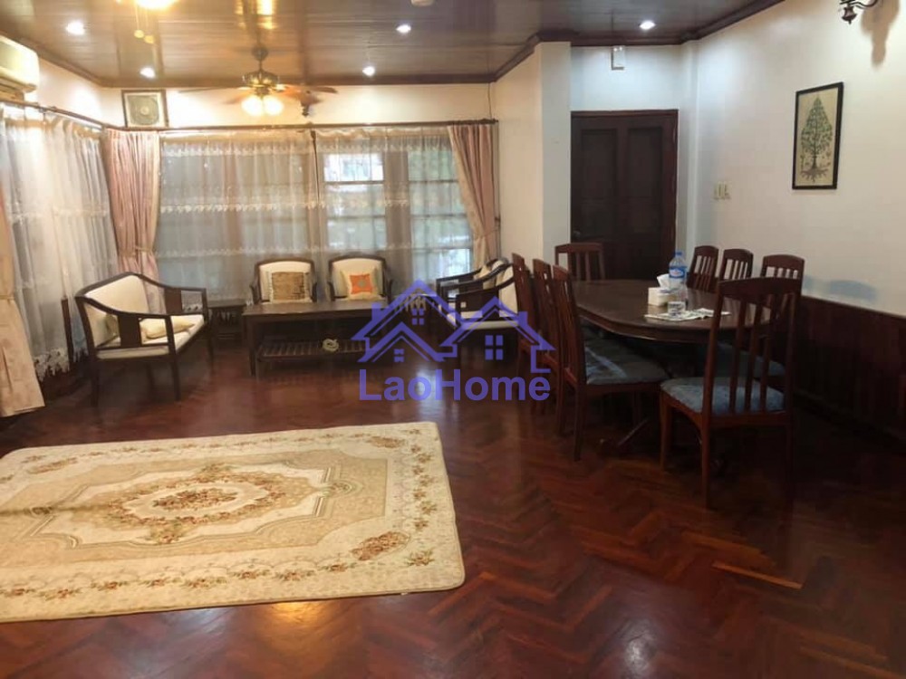 ID: 1432 - Lao style house for rent with garden  