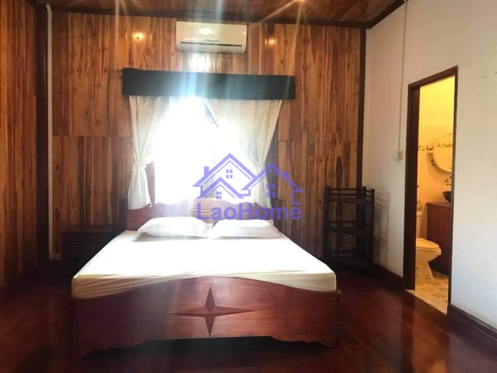 ID: 1433 - Lao style house for rent with garden  