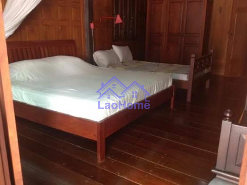 ID: 1434 - Lao style house for rent with garden  