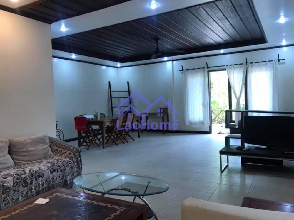 ID: 1437 - Lao style house for rent with garden  