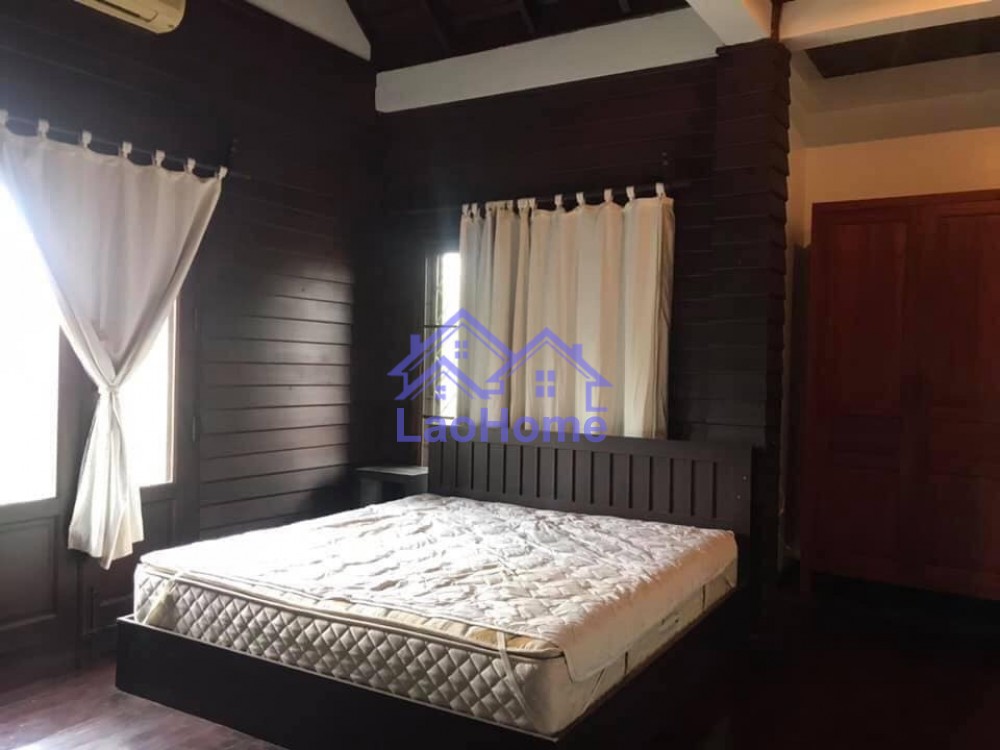 ID: 1437 - Lao style house for rent with garden  