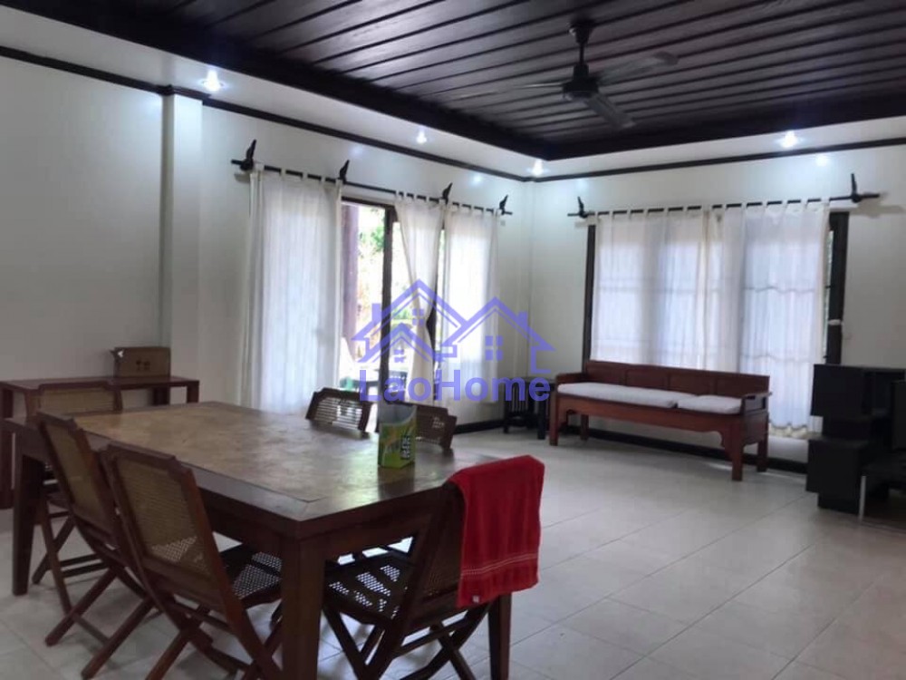 ID: 1437 - Lao style house for rent with garden  