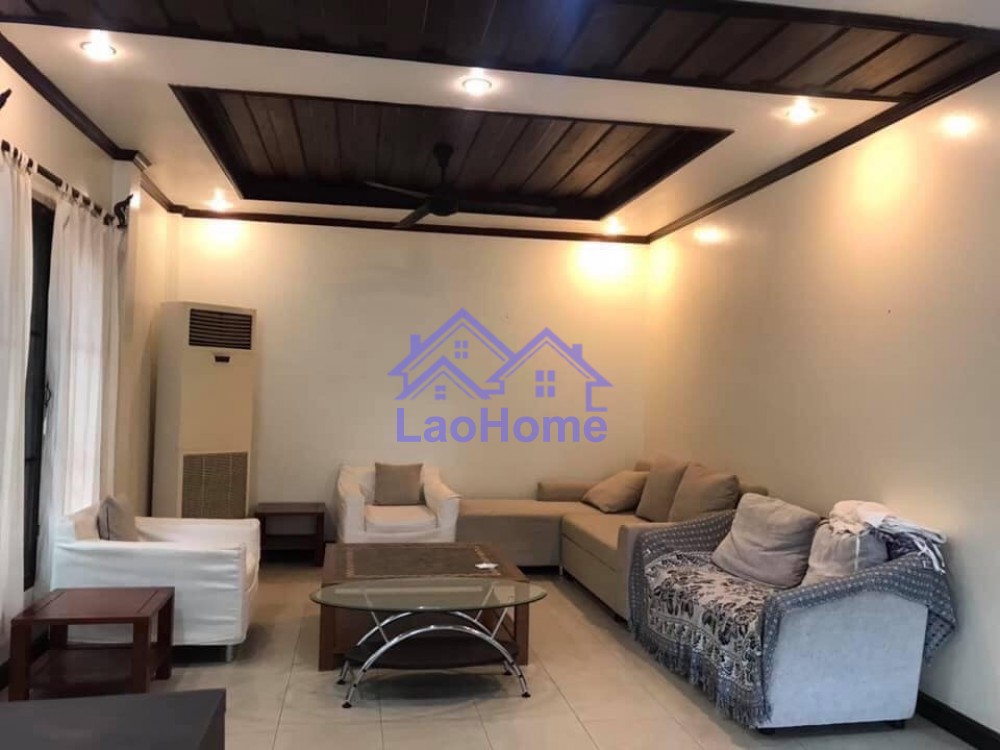 ID: 1437 - Lao style house for rent with garden  