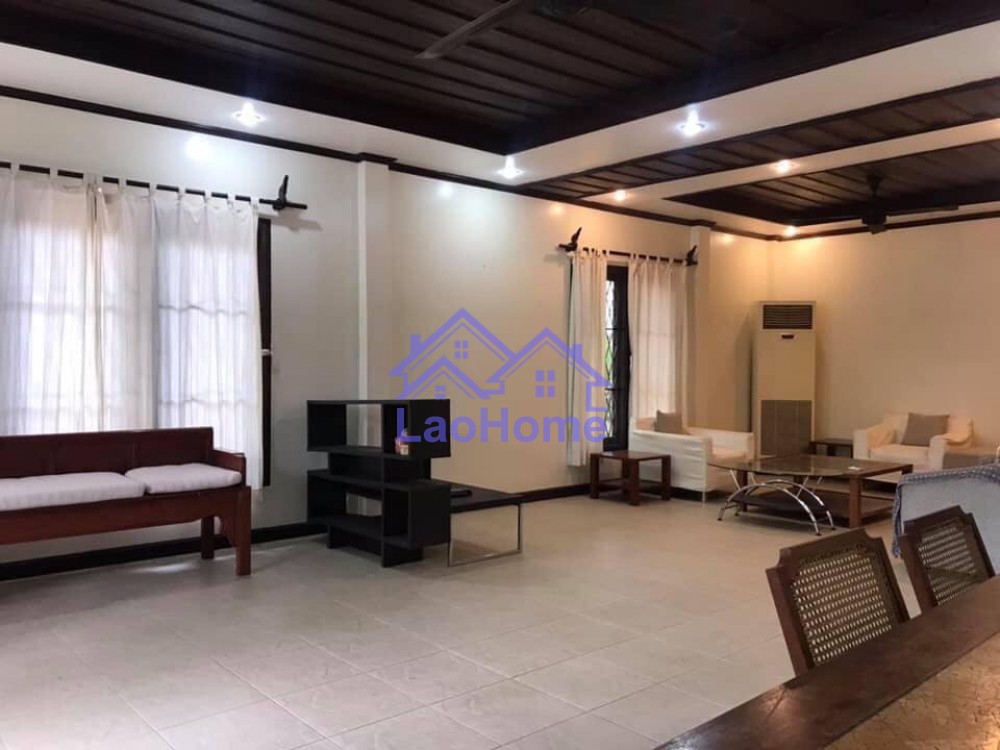 ID: 1437 - Lao style house for rent with garden  