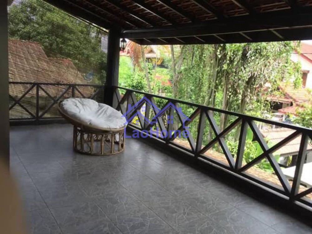 ID: 1437 - Lao style house for rent with garden  