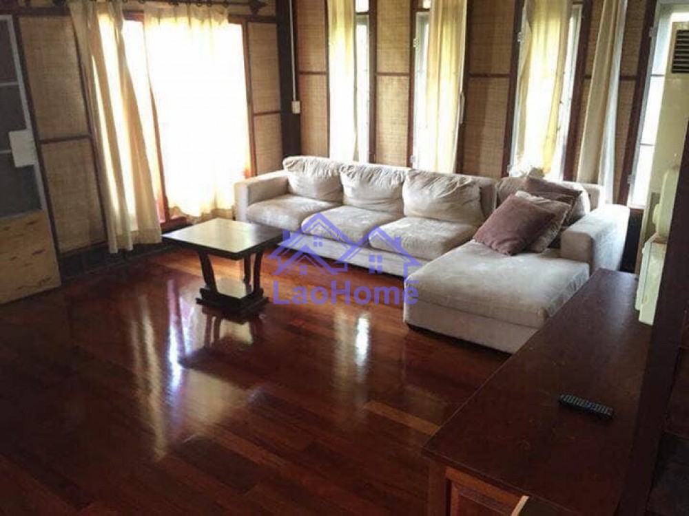 ID: 1439 - Lao style house for rent with trees