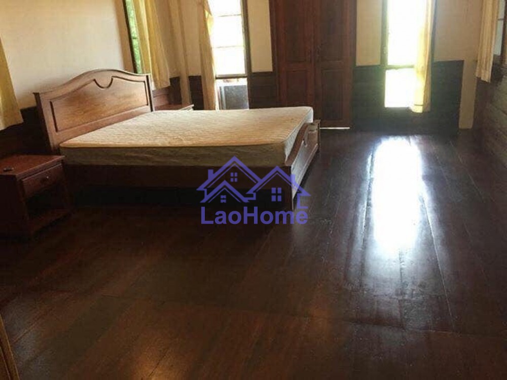 ID: 1439 - Lao style house for rent with trees