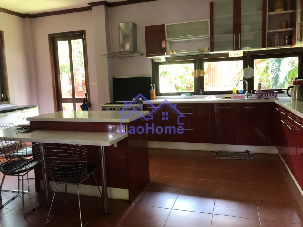 ID: 1455 - Lao style house for rent with garden  