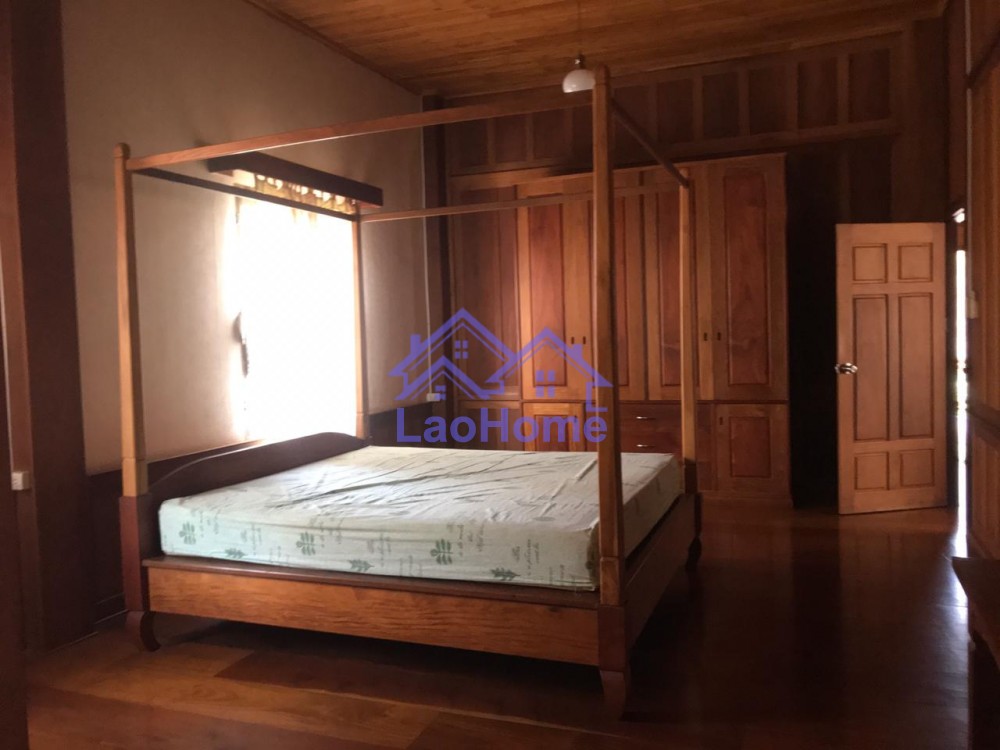 ID: 1456 - Lao style house for rent with garden  